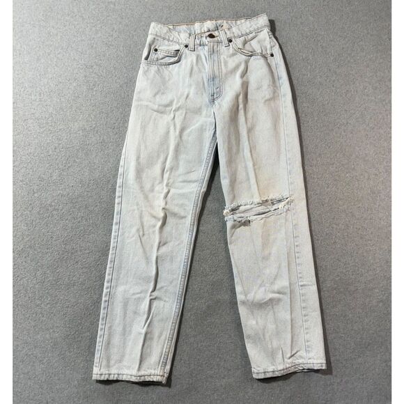 Levis Jeans Mens 560 Student 28x30 Blue Denim VTG Light Wash Baggy Distressed - Picture 1 of 16